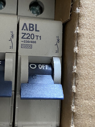  5x ABL Sursum Z20T1 Leitungsschutzschalter, Sicherungsautomat 230/400V0