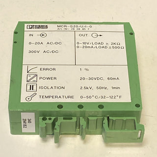 Phoenix Contact Strommessumformer MCR-S20/U/I-0/ 2808857 0-20A 0-10V 0-20mA4