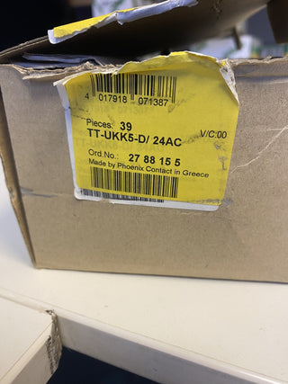 29x Phoenix Contact TT-UKK5-D/ 24AC - Überspannungsschutzgerät 27881550