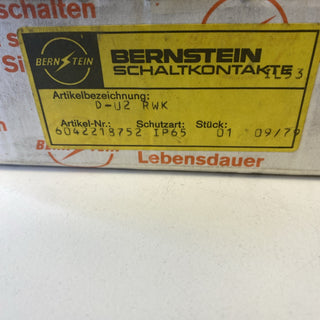 Bernstein Grenztaster D-U2 RWK | Positionsschalter IP65 | Metallgehäuse – Neu0