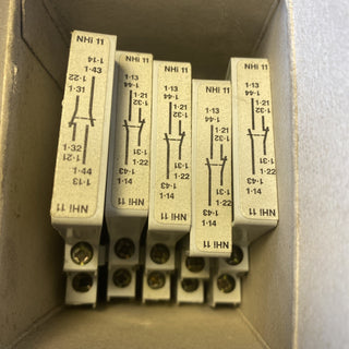5x Klöckner Moeller NHI11-PKZM1 Hilfsschalter / Hilfskontakt – NEU & OVP