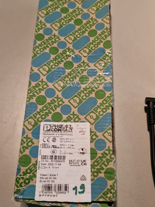 19x Phoenix Contact 3209578 Durchgangsklemme 5.2 mm Schnellanschluss Grau2