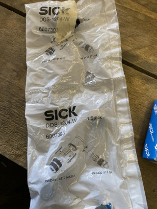 SICK DOS-1204-W M12 Kabeldose 4-polig gewinkelt 6007303 Steckverbinder – NEU0