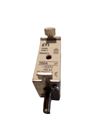 2x ETI - 004181214 - Sicherung NH00C 100AETI0