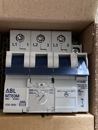 ABL Sursum MA63T1 Motorschutzschalter 40–63A 500V +H10UM neu0