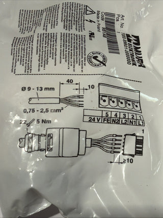 NEU Murrelektronik 7000-99601-0000000 | Push Pull Powerstecker 5-polig | OVP1