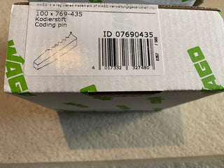 100x WAGO 769-435 Kodierstift für X-COM-System – Orange – NEU & OVP1