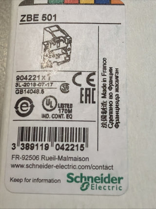 Bild ZBE501 Schneider Electric Hilfsschalter, Kontaktblock, Harmony XB4 und XB5,1