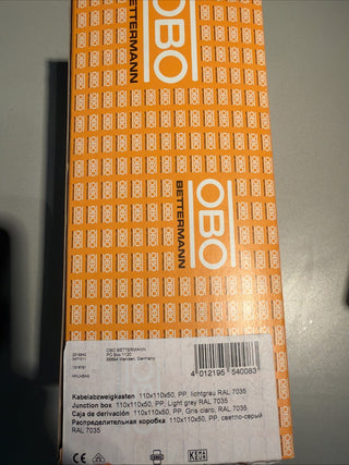 4x OBO Bettermann B 9 T M Kabelabzweigkasten IP67 – neu0