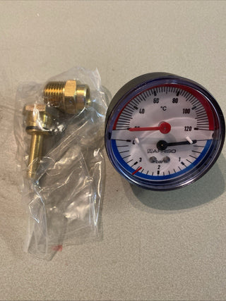 Afriso Thermo-Manometer TM 63 (Art.-Nr. 63346) – NEU & OVP