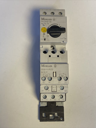 Moeller PKZM0-1,6 Motorschutzschalter 1,0-1,6A + Hilfsschalter SE00-11-PKZ02