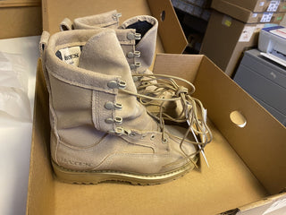 Bates 03-D-0321 US Army Desert Tan Wildleder Segeltuch Schnürung Kampfstiefel 43