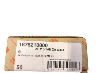 50x Weidmüller Stecker ZP 2.5/1AN ZA O.RA – Neu & OVP0