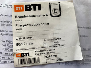 2x ROKU AWM II Brandschutzmanschette – Neu – R90 Rohrabschottung (Z-19.17-1194 /1
