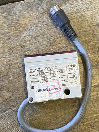 ELESTA OLS322Y980 Optoelektronischer Sensor | 10-45VDC PNP | Neu (Sonstige)2
