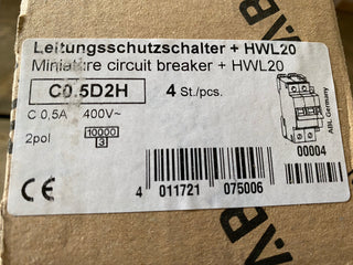 ABL Sursum C0,5D2H Leitungsschutzschalter, Sicherungsautomat 400V +HWL201