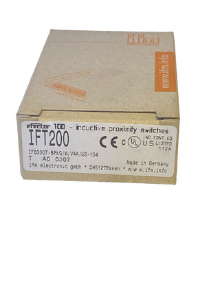 Ifm Electronic induktiver Sensor IFT200 Schliesser M12x1 DC PNP1