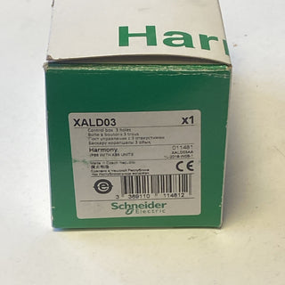 Schneider Electric Harmony XALD03 Leergehäuse | 3 Befehlsstellen (Kunststoff) NE1