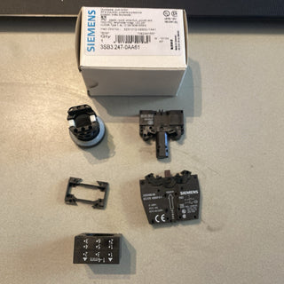 Siemens 3SB3247-0AA61 weißer LED-Leuchtdrucktaster 24V – Neu