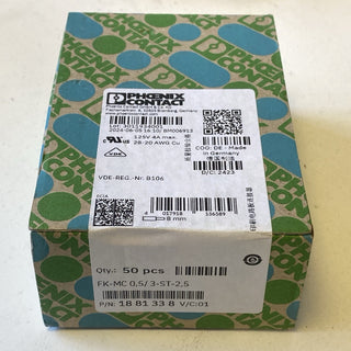 50x Phoenix Contact 1881338 Leiterplattenstecker FK-MC 0,5/ 3-ST-2,5 – NEU & OVP