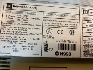 Square D Telemecanique Ats46D17N Altistart 46 Softstarter-Controller 0902864