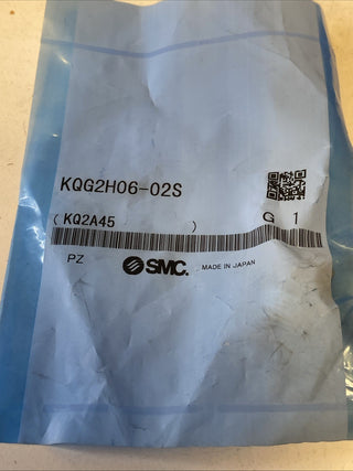 SMC KQG2H06-02S Gerade Steckverschraubung 6mm - R 1/4" Edelstahl SUS316 NEU0