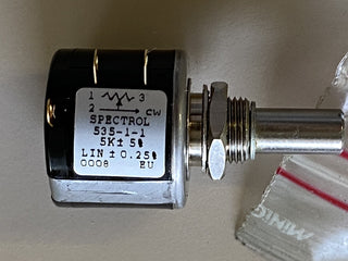 Spectrol 535-1-1 5k Ohm Präzisions-Potentiometer, 5 Gänge, Drahtpotentiometer –1