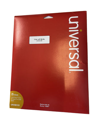10X 25 Bogen a 30 Universeller Permanent-Laserdrucker Etiketten, 1" X 2 5/8, far0