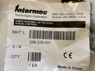 Honeywell 236-235-001 RFID Antennenkabel | RP-TNC auf N-Typ | 9m | NEU & OVP0