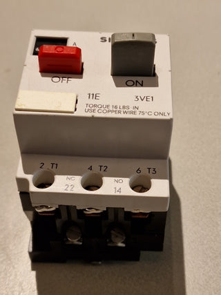 SIEMENS 3VE1010-2K Motorschutzschalter0