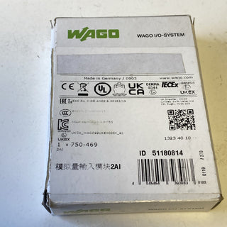 NEU WAGO 750-469 | 2-Kanal-Analogeingangsklemme | Thermoelement K | Originalverp0