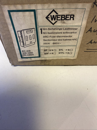 Weber ST-1S Lasttrenner 250A NH1 3-polig Sicherungslasttrennschalter1