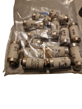 14x LINDNER 1701.063, NEOZED, Sicherungseinsatz, 63A2