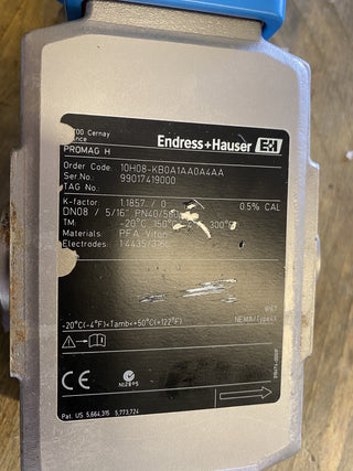 Endress+Hauser Promag 10H08 Durchflussmesser | DN8 1/3" | PFA | TOP Zustand10