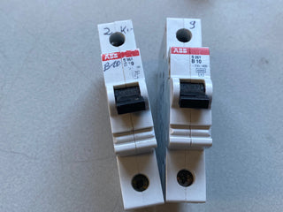2x ABB S261-B10 Leitungsschutzschalter 1-polig 10A Sicherung E76126 – Gebraucht0
