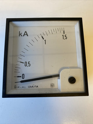 IME RQ96E Amperemeter 1,5kA / 5A – Analoges Einbaumessgerät – NEU2