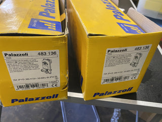 Palazzoli 483136 - TER fest verriegelte Buchse mit EN50022 Schiene für die Insta1