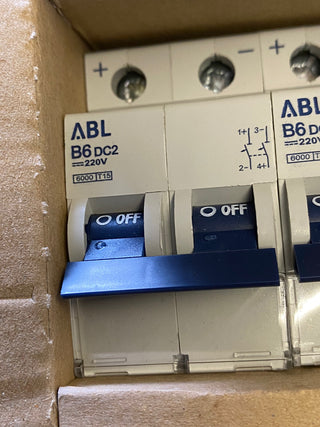ABL Sursum B6DC2 Leitungsschutzschalter 6A 2-polig 220V DC – neu mit OVP0