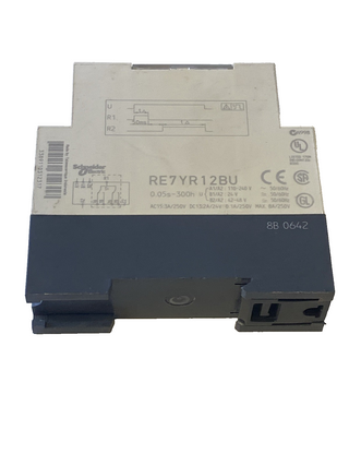 Telemecanique Zeitrelais RE7YR12BU timing relay Relais Stern-Dreieck 0,05s-300h0