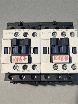 2x Telemecanique  LC1D09 24V 50/600
