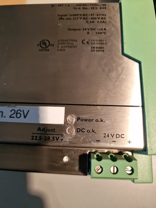 Phoenix contact Netzteil Quint PS-3x400AC/24DC/40 Befestigung angebrochen5
