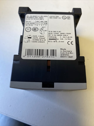 Siemens SIRIUS Hilfsschütz 3RH1122-1BM40 | 220V DC | 2S+2Ö2