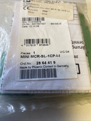 Phoenix contact Passivtrenner Mini MCR-SL-1CP-I-I ( 28 64 41 9 ) ( 2864419 )0