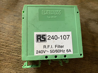 RFI Filter RS 240-107 (Roxburgh DRF06) | Entstörfilter 240V 6A | DIN-Hutschiene0