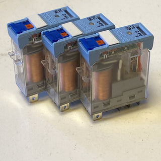3x Turck C10-A10 24V dc Spule 1-poliger Wechsler Steckrelais 10A 742Ω 700mW6