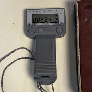 Minerva Chronotech Swiss 324 digitale Stoppuhr – Profi-Qualität – Vintage/Gebrau0