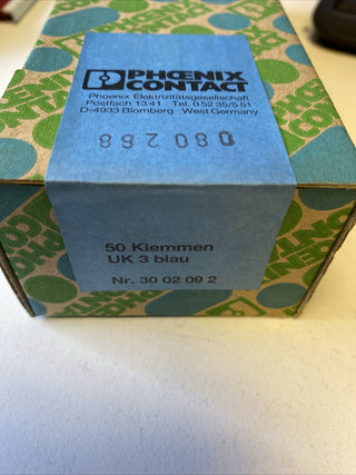 50x Phoenix Contact UK 3 BU Durchgangsreihenklemme (3002092) – OVP4
