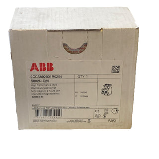 ABB S802N-C25 Sicherungsautomat 25A C 36kA neu0