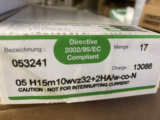 17x 2E mechatronic DIN Steckverbinder H15m10wvz32+2HA/w-co-N (Art. 053241) – NEU0