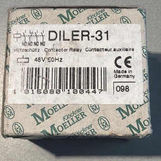 Eaton DILER-31 (48V50HZ) Hilfsschütz Moeller 010044 Mini-Schütz NEU & OVP0
